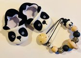 Baby Geschenk Setje -  Lovely Panda  -  * 6 -12 maanden *