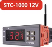 Digitale Temperatuurregelaar 12 Volt - 2 Kanaals - 2 Relais - Thermoregulator - Temperatuur Regelaar - Thermometer - Controler - 12V - Thermostaat - Controller - STC 1000 - STC-1000 - Verwarm