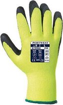 PORTWEST A140 - Thermische Handschoen met Grip Geel Maat 8 M (2 STUK)