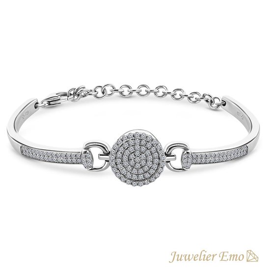 Juwelier Emo - Bracelet ESCLAVE argent - Argent premier grade - Pierres de  zircone -... | bol