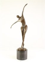 Dansende man - Bronzen beeld - Bronzen sculptuur - 57,2 cm hoog