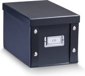 Zeller Present Opbergbox met deksel 16,5x28x15 cm zwart - Small - Opvouwbaar