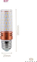 LED LAMP - E27 - warm wit - 8W - corn bulb - ENERGY A - 10 stuks