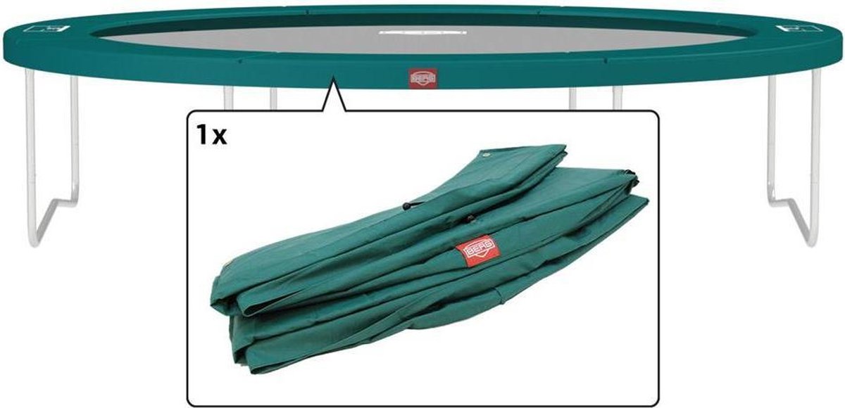 Per stil Portier Berg trampoline rand Favorit 430 cm - groen | bol.com