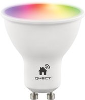 QNECT Smart Home - SH-LGU10RGB, Dimbare RGB LED Lamp, Dimbaar met Google Home, RGB en Wit Licht
