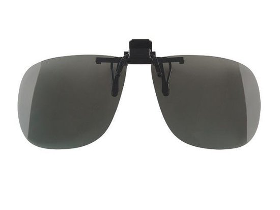 Luxe Flip Up Grijs Clip-on zonnebril | Opklapbare Clipon opzet bril  polariserend | bol.com