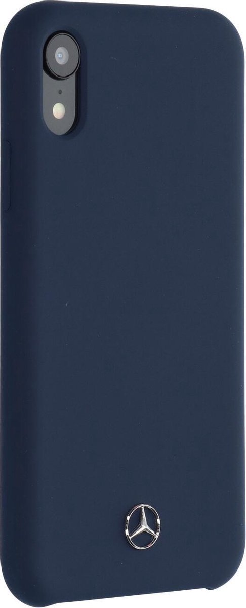 Navy hoesje van Mercedes-Benz - Backcover - iPhone XR - Silicone