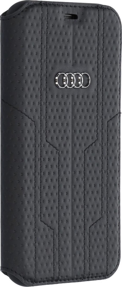 iPhone XR Bookcase hoesje - Audi - Effen Zwart - Kunstleer