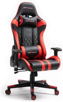 GTRacer Superior - E-Sports - Game stoel - Ergonomisch - Bureaustoel - Verstelbaar - Racing - Gaming Chair - Zwart / Rood