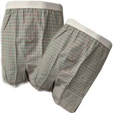 Embrator 2-stuks mannen Boxershort geweven katoen groen/blauw/rood 4XL