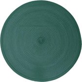 Atmosphera onderlegger Set van 4 - Smaragd groen - Gevlochten - Tafelonderlegger - Placemat