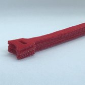 BlueBirdz - Kabelbinders Klittenband Rood 10 stuks -   Klittenband Kabelbinder - Tie wraps - Cable Organizer