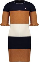 NONO Meisjes jurken & tunieken NONO Maury knitted s/sl colorblock dress Navy Blazer 146/152