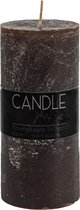 Candle Junkie stompkaars bruin