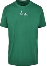 FitProWear Casual T-Shirt Heren Groen - Maat L - Shirt - Sportshirt - Casual Shirt - T-Shirt Ronde Hals - T-Shirt Slim Fit - Slim Fit Shirt - T-Shirt korte mouwen