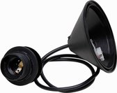 CORODEX snoerpendel | zwart | inclusief plafondplaat en fitting | zwart
