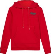 zoe karssen - dames -  hoody met zak -  kersenrood - xs