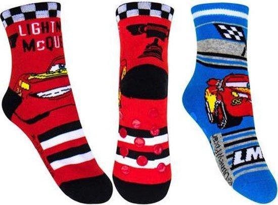 Disney Cars - Chaussettes antidérapantes - Blauw / Rouge - Taille 31-34 |  bol.com