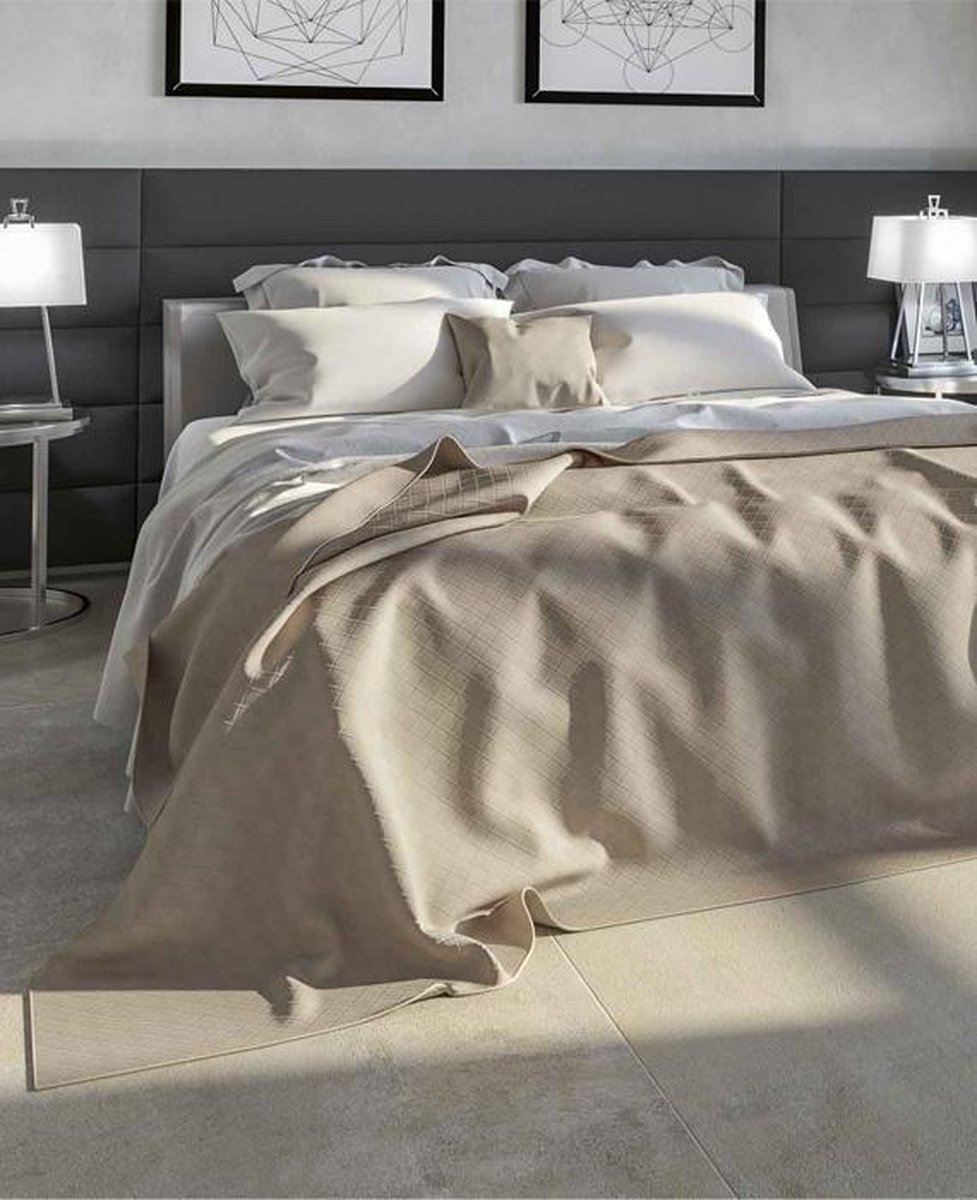 Yellow Bedsprei Raphael - 180x260 cm - Taupe