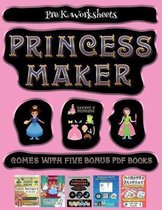 Pre K Worksheets (Princess Maker - Cut and Paste)