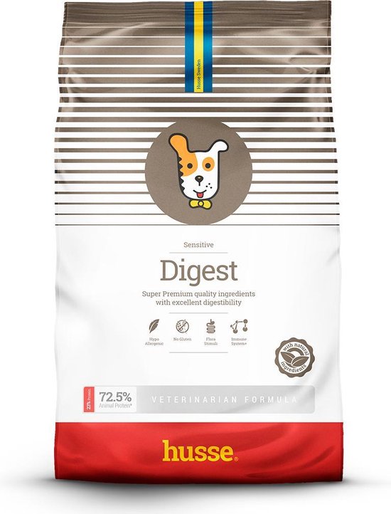 Husse Lam en Rijst - hypoallergene hondenbrokken - Hondenvoer - 12,5 kg