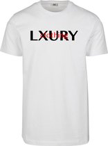 LXURY Élance Heren - Clothing T-Shirt - Wit - Maat L