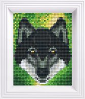 Pixel hobby geschenkdoos Wolf