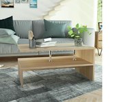 Salon tafel - Eiken hout - bruin - Industrieel - Rechthoekig - L&B Luxurys