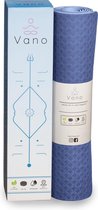 Vano Yoga Mat Deluxe All-In-One - Antislip - Sportmat - Fitnessmat - Duurzaam - Met Draagkoord - 183x61x0,6 cm