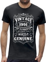 Perfection 30 jaar verjaardag t-shirt / kado tip / Heren maat XL / cadeau / leeftijd