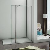 Inloopdouche 50cm met 30cm Flipper Panel,8mm NANO veiligheidsglas,200cm hoog