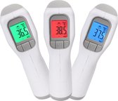 Infrarood Thermometer Voorhoofd - Thermometer Lichaam - Nauwkeurig Resultaat - Snelle meting in 1 seconden - Kleurindicatie bij Verhoging en Koorts - Makkelijk te lezen in de donker