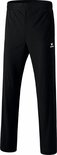 LAK/PVC broek met doorlopende rits - zwart