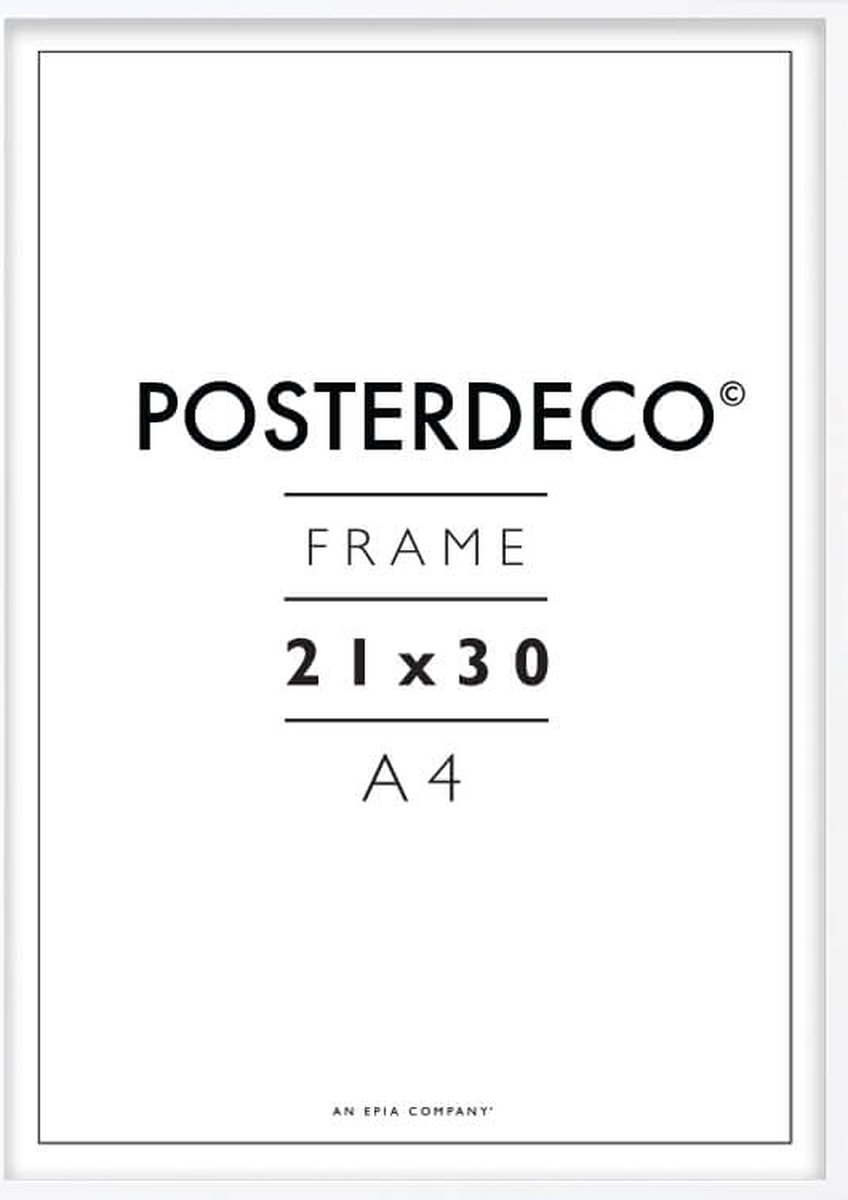 Framewinkel Fotolijst - Posterdeco - Premium Hout - Fotomaat 21x30 cm (A4) - Posterlijst - Fotolijstje - Wit