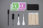 Kit de nettoyage - Kit de nettoyage - Kit de nettoyage - Écouteurs sans fil - Nettoyage - Étui de charge - Apple Airpods - Dépoussiérage - Nettoyage téléphone / mobile - Iphone - Samsung - Brosses, bâtons et lingettes de nettoyage