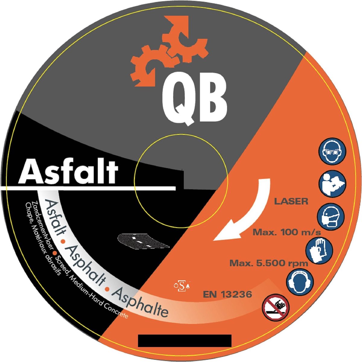 Diamant zaagblad QB Asfalt Ø300mm asgat 20mm - slijpschijf
