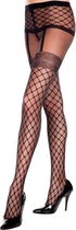 Bundle - Music Legs - Panty Met Visnet Jarretel Look - Zwart met glijmiddel