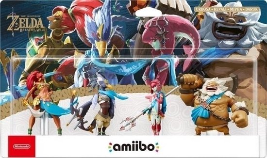 Amiibo Zelda 4 set -Daruk + Mipha + Revali + Urbosa - Nintendo Switch