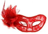 Maskarade La Traviata - Masker - One Size - Rood