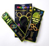 Glow in the Dark set Haarband - Bril - Armbanden