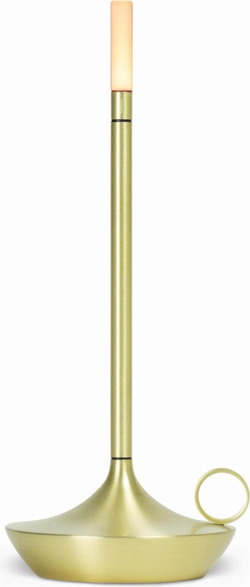 Graypants - Wick - Oplaadbaar Tafel Licht - Goud - USB-C - Ø12 cm