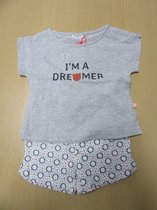 noukie's pyjama voor meisje grijst I'm a dreamer , 7/ 8 jaar