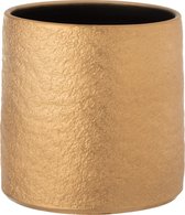 J-Line Bloempot Gatsby Keramiek Goud Large Set van 2 stuks