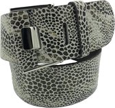 Slangen riem - Lagarto Graphite  Dames riem - Broekriem Dames - Dames riem -  Dames riemen - heren riem - heren riemen - riem - riemen - Designer riem - luxe