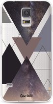 Casetastic Samsung Galaxy S5 / Galaxy S5 Plus / Galaxy S5 Neo Hoesje - Softcover Hoesje met Design - Galaxy Triangles Print