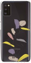 Casetastic Samsung Galaxy A41 (2020) Hoesje - Softcover Hoesje met Design - Winter Leaves Print