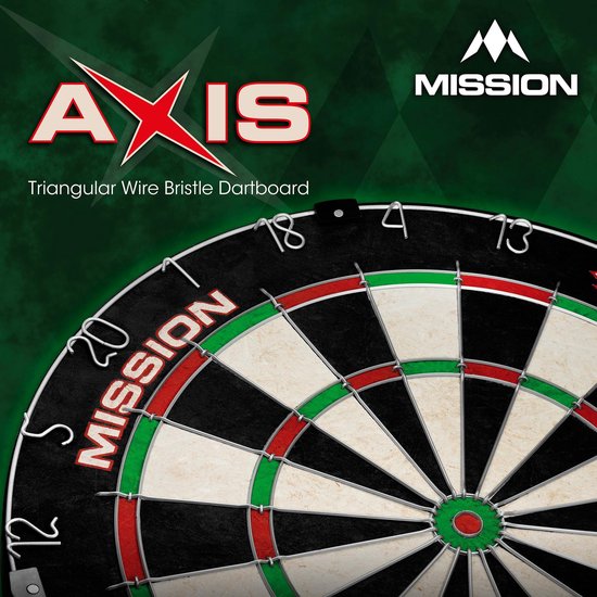 Thumbnail van een extra afbeelding van het spel ABC Darts - Dartbord Set Axis incl. 2 Sets Dartpijlen