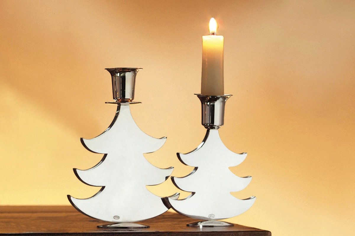 Fink Kaarskandelaar verguld - Kerstboom - 15 cm - 2 stuks - Kerst