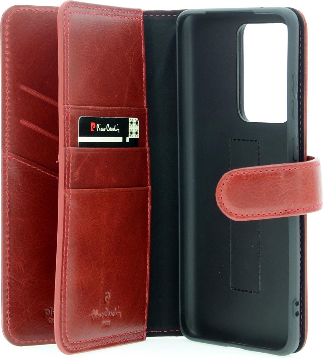 Pierre Cardin Rood hoesje voor Samsung Galaxy S20 Ultra - Book Case - Echt leder