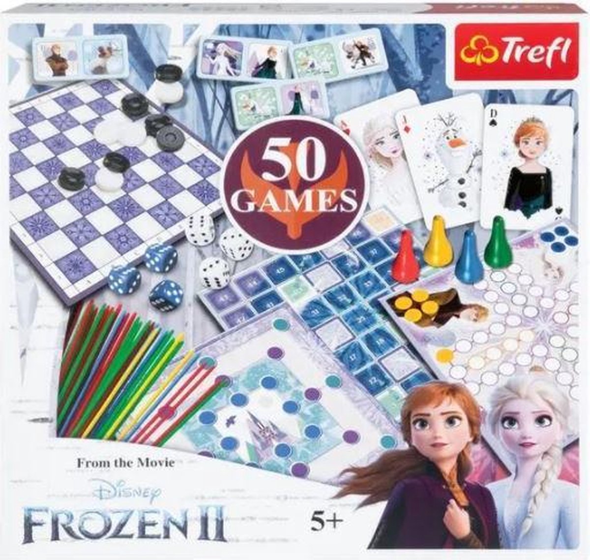smal Egypte luisteraar TREFL bordspellenset (50 spellen) Frozen II | Games | bol.com